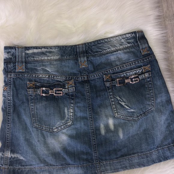 Dolce and gabbana skirt jean denim silver accent - Picture 13 of 16
